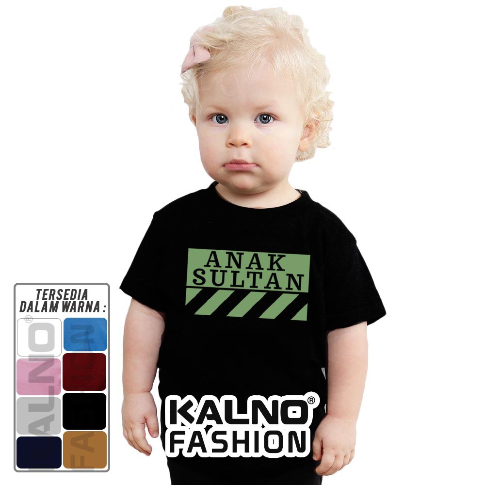 Baju Anak Print anak Sultan versi 706 - Ukuran S M L XL Bahan Katun polyester