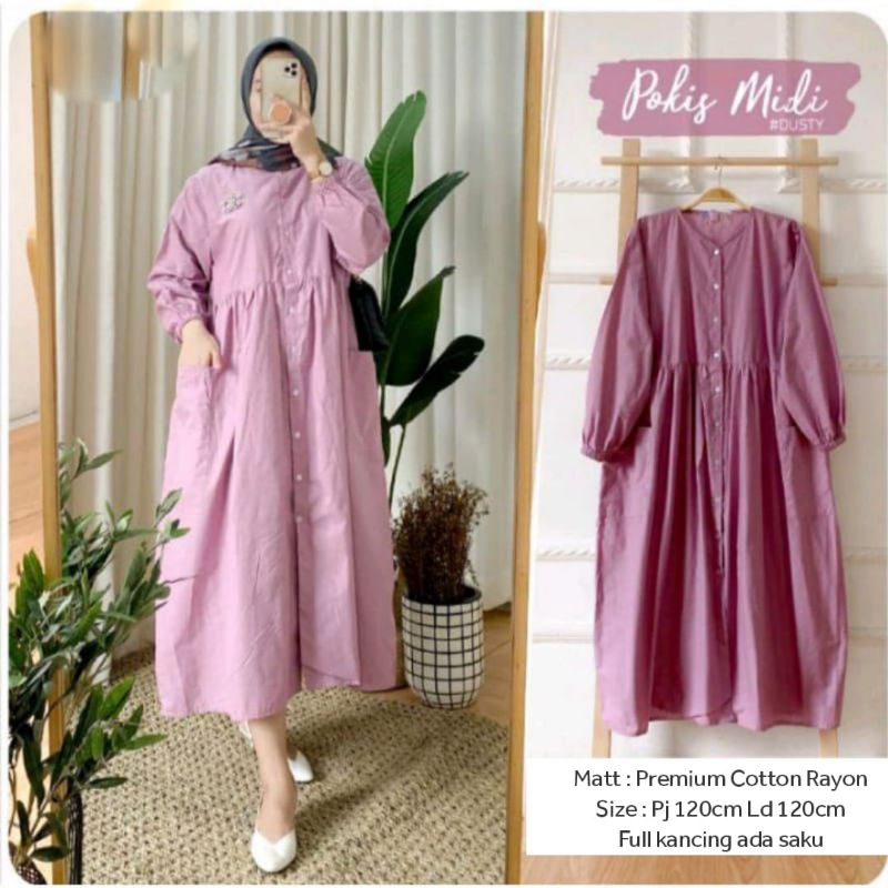 PROMO POKIS MIDI DRESS JUMBO LD 120