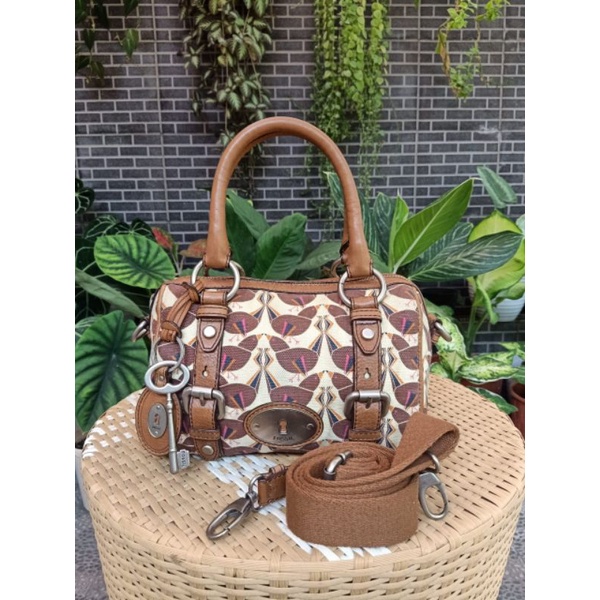 TAS FOSSIL MADDOX SMALL MOTIF BURUNG