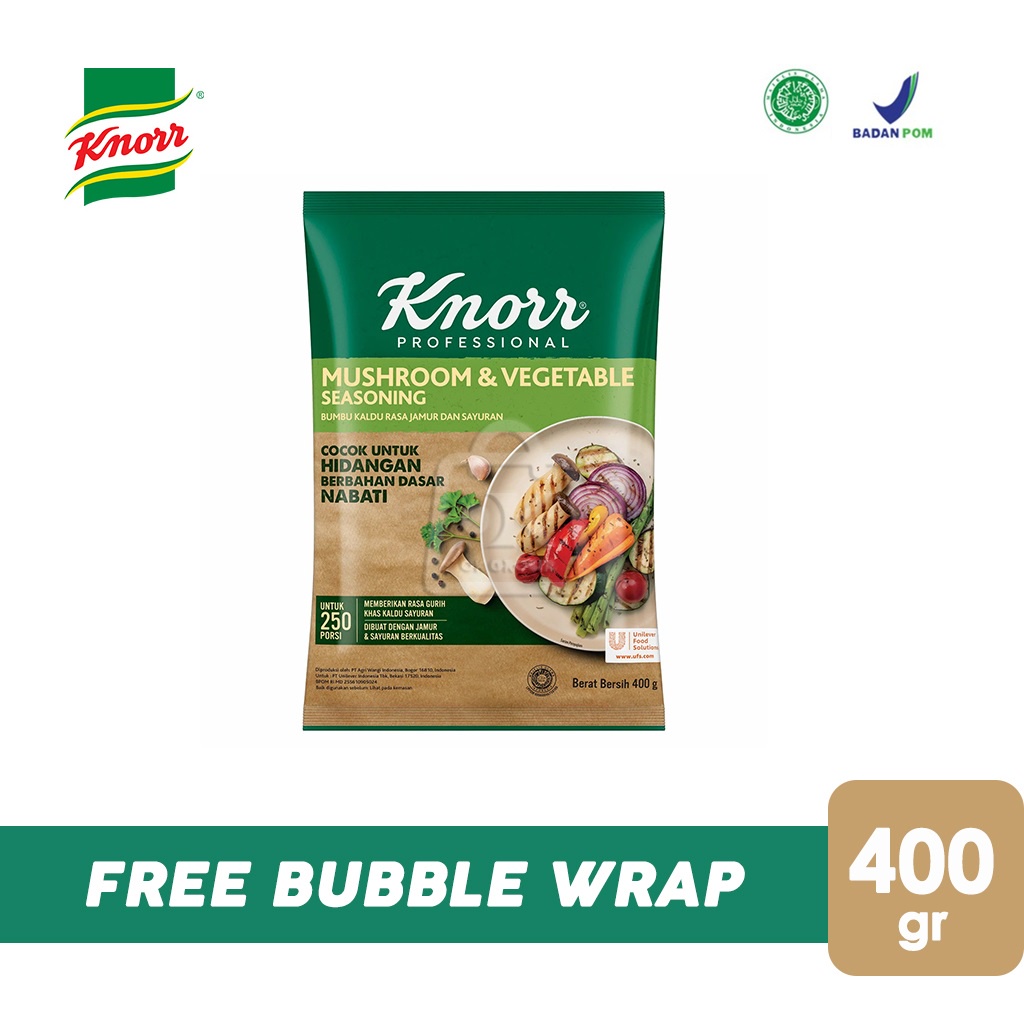 

Knorr Kaldu Jamur / Mushroom Vegetable Seasoning (400gr)