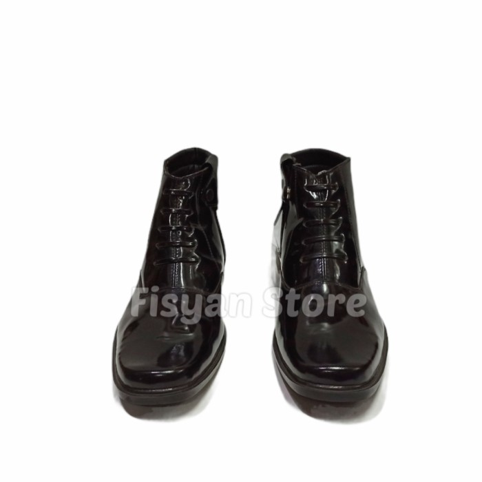 Sepatu PDH Exlusive Sleting Hitam Mengkilap AR 1209
