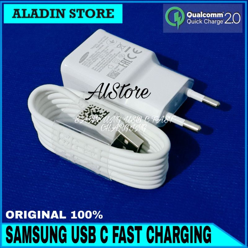 Charger Fast Charging Samsung A20s A30s A50s USB C ORIGINAL 100%