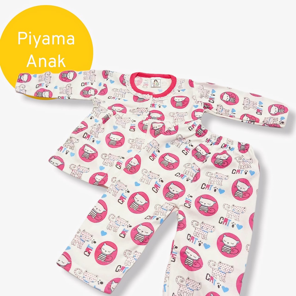 Baju Anak Perempuan | Piyama Setelan Pakaian Tidur Bayi Perempuan