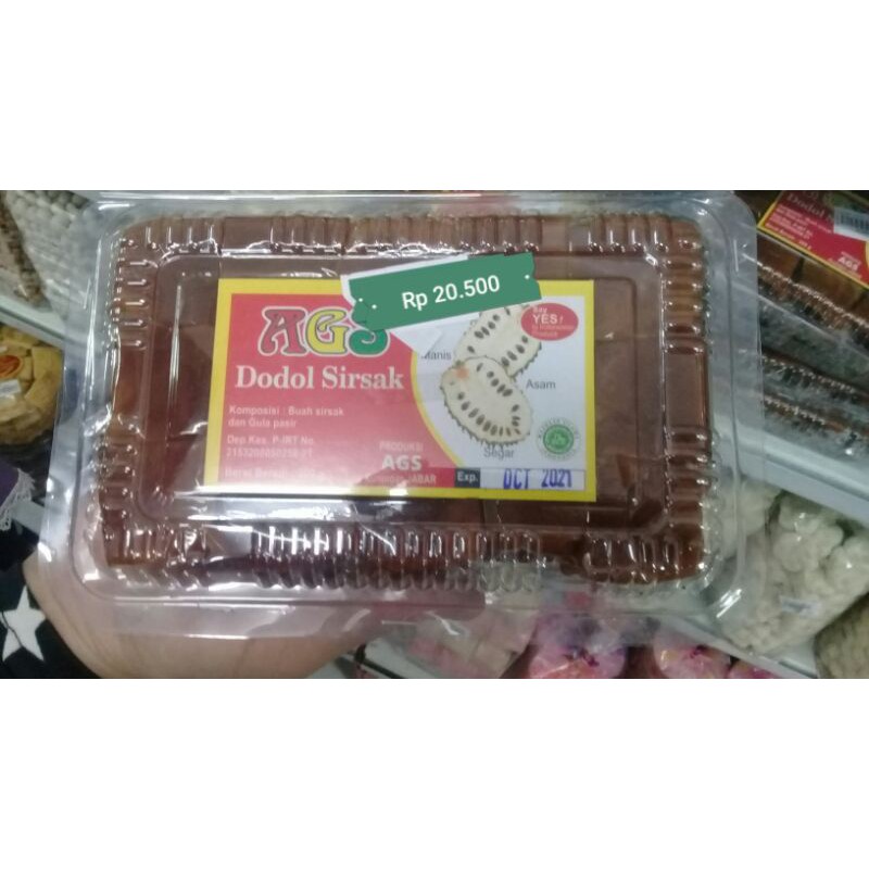 

DODOL SIRSAK KHAS KUNINGAN,@ 21.500/pack