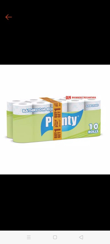 Plenty Bathroom Rolls Tissue Makro Mikro Flower [10 Roll/2 Ply] - Buy 1 Get 1
