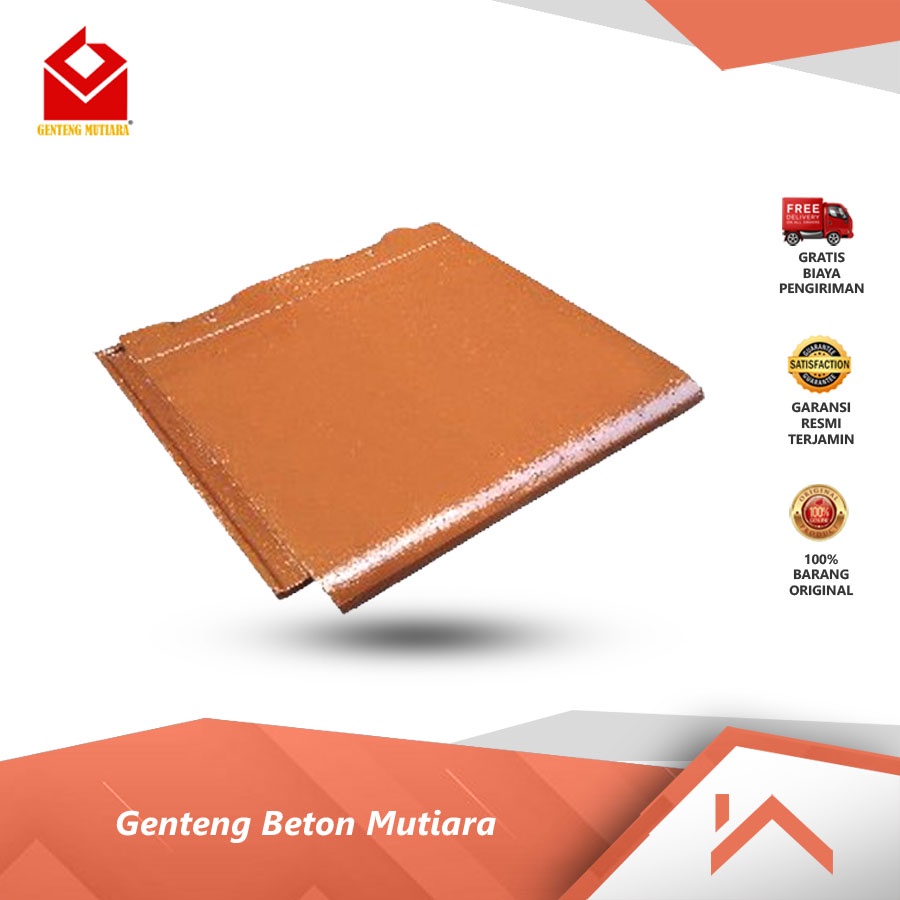 Genteng Beton Mutiara Flat Polos