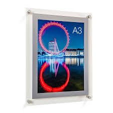 wall frame poster acrylic a4 2mm+2mm uk 27x36 CM