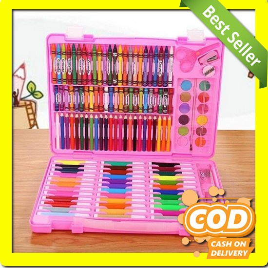 

Magic Crayon 24Pcs Plastic Crayon Anti Patah Crayon Wax Non Toxic Isi Crayon Set 150Pcs / Krayon M