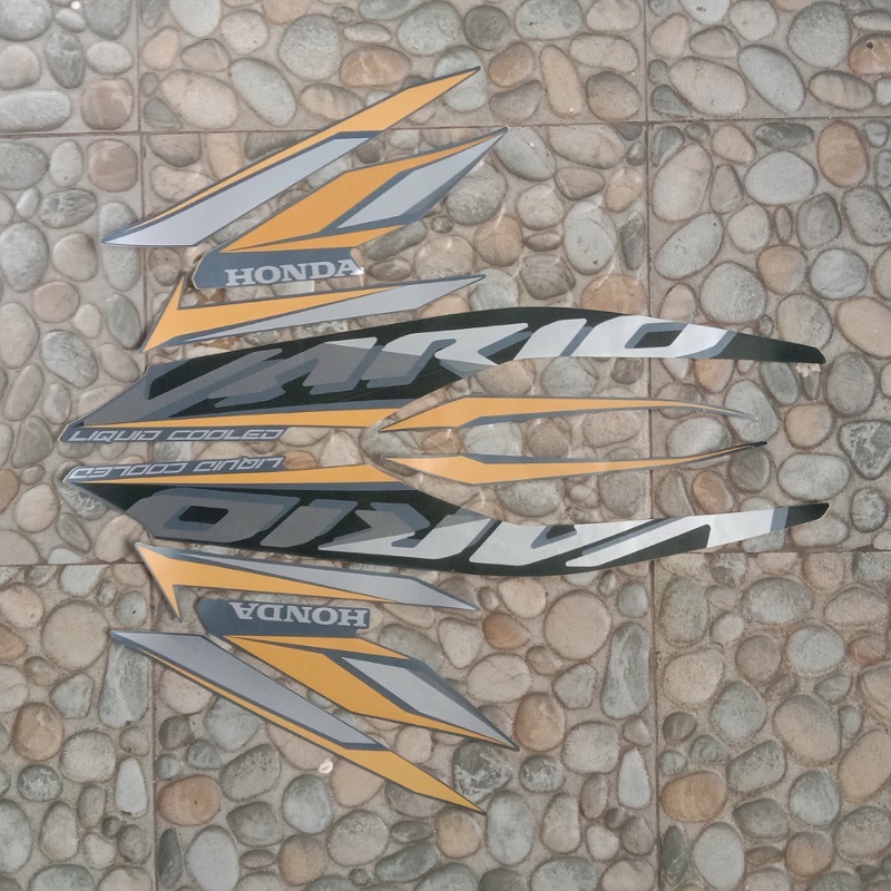 stiker/sticker striping motor honda vario 125 2021 biru doff