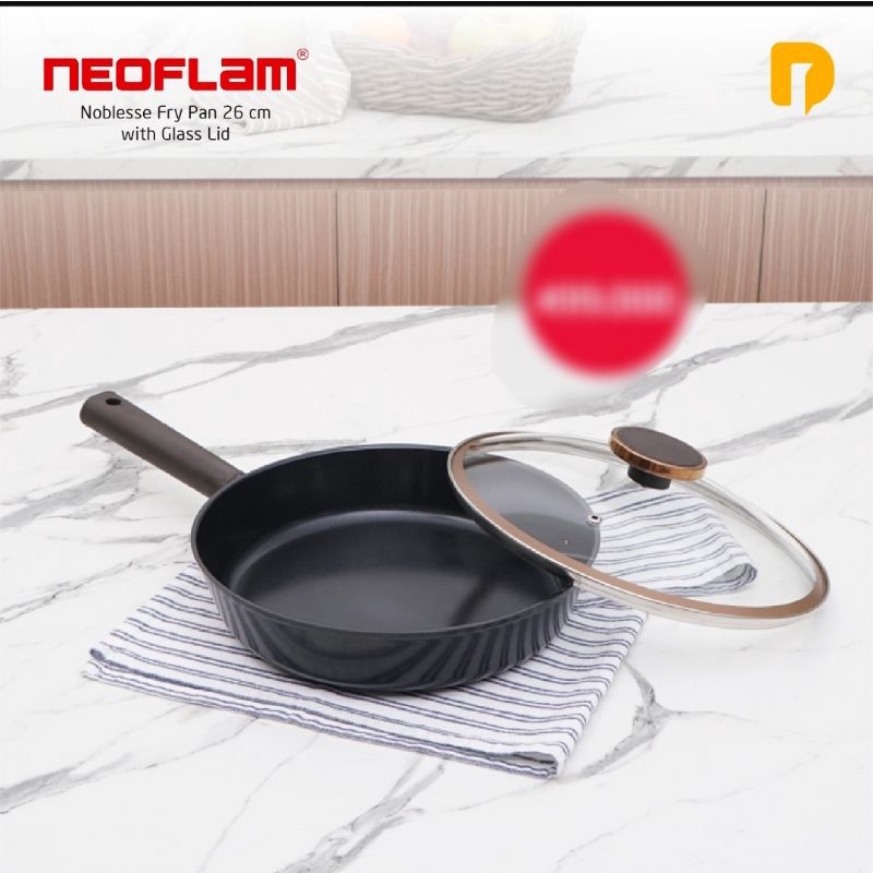 Neoflam Noblesse Fry Pan 26cm With Glass Lid