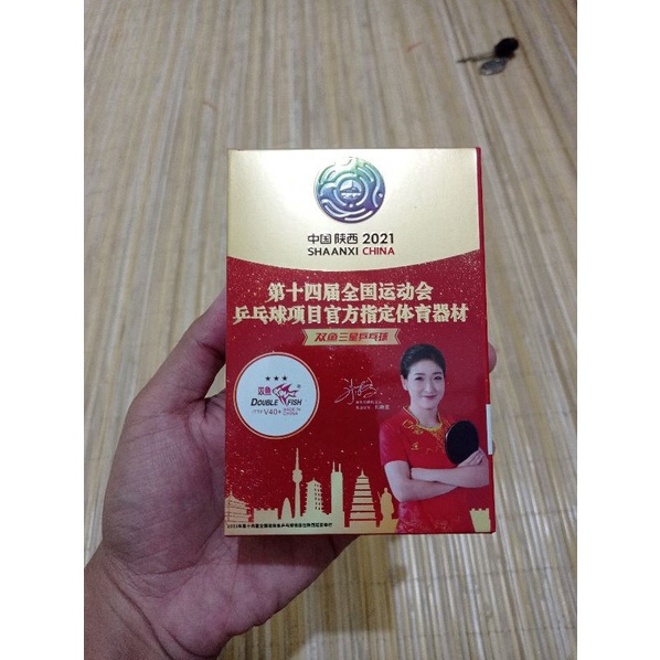 BOLA TENIS MEJA DOUBLE FISH SHAANXI ORIGINAL