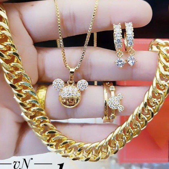 Xuping set perhiasan lapis emas 24k 2106m