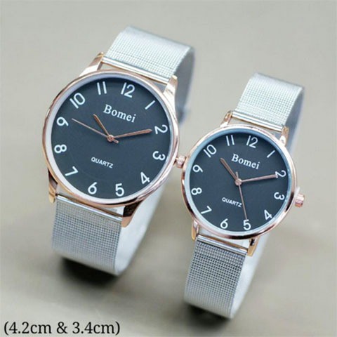 Jam Tangan Bahan Stainless Ukuran 4.2cm - Jam Ukuran 4.2cm Display Analog