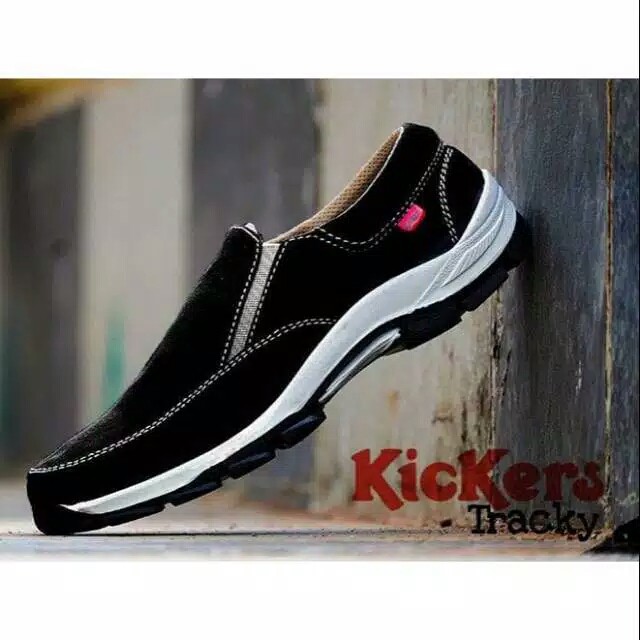 Sepatu Pria Casual Slip on Kickers Suede TERMURAH