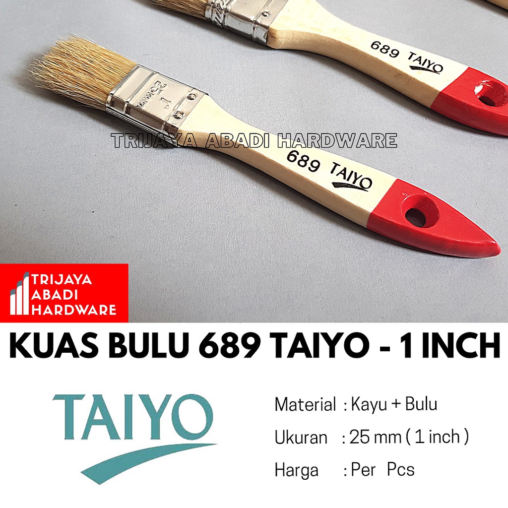 Kuas Bulu Taiyo 1" - 25mm