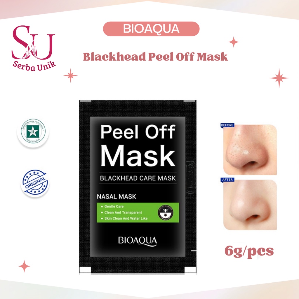 Bioaqua Blackhead Care Mask 6g / Masker Komedo