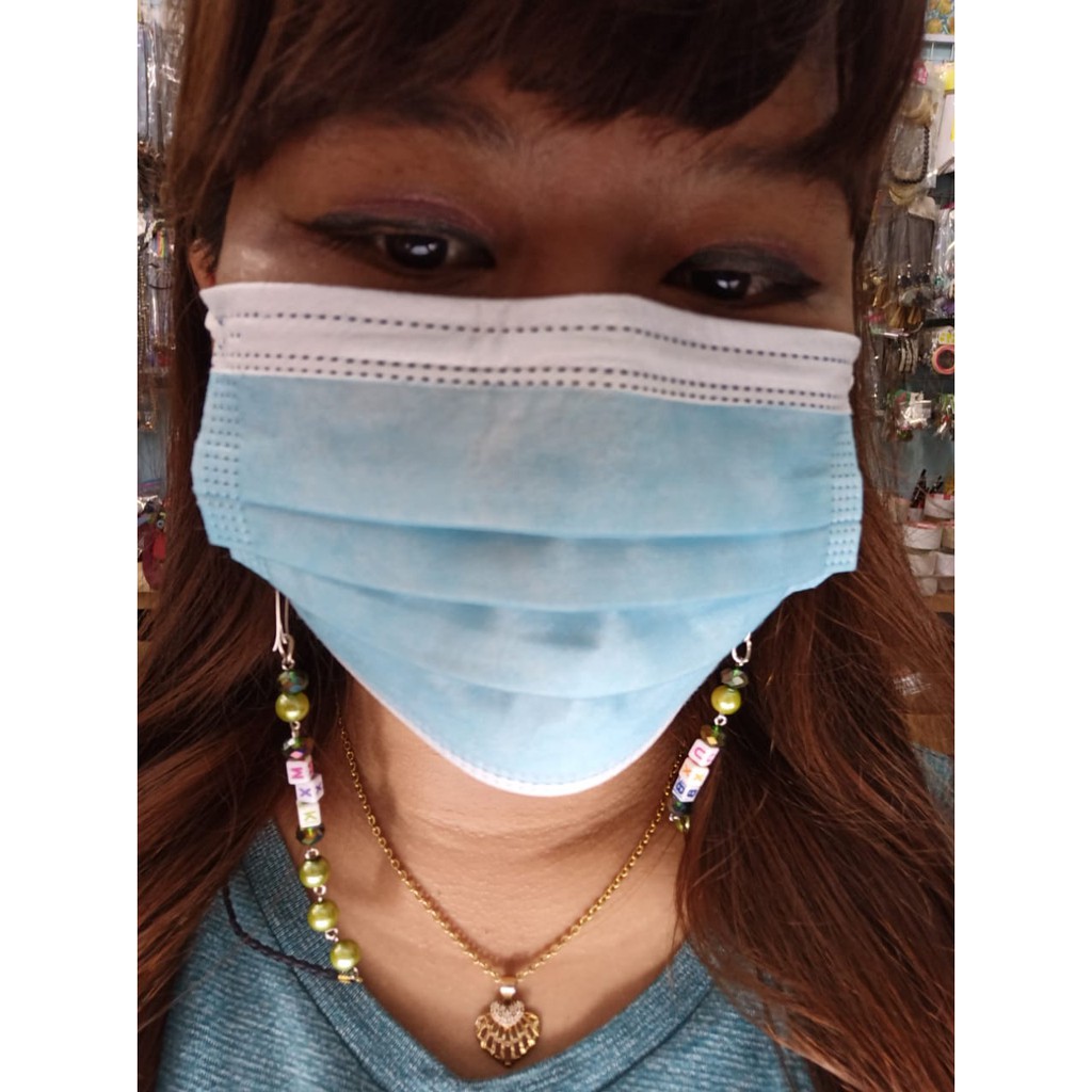 Strap Mask Chain/Tali penggantung pengait Masker Mutiara Kristal/ Gantungan Strap Kalung Masker