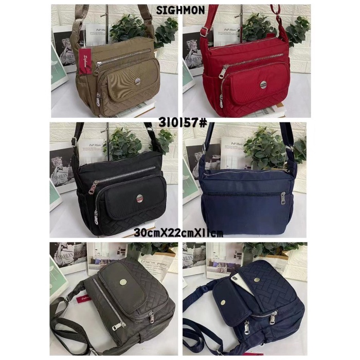 tas wanita Tas Selempang Fashion Wanita Impor Sighmon - Hitam branded terbaru slingbag selempang bes