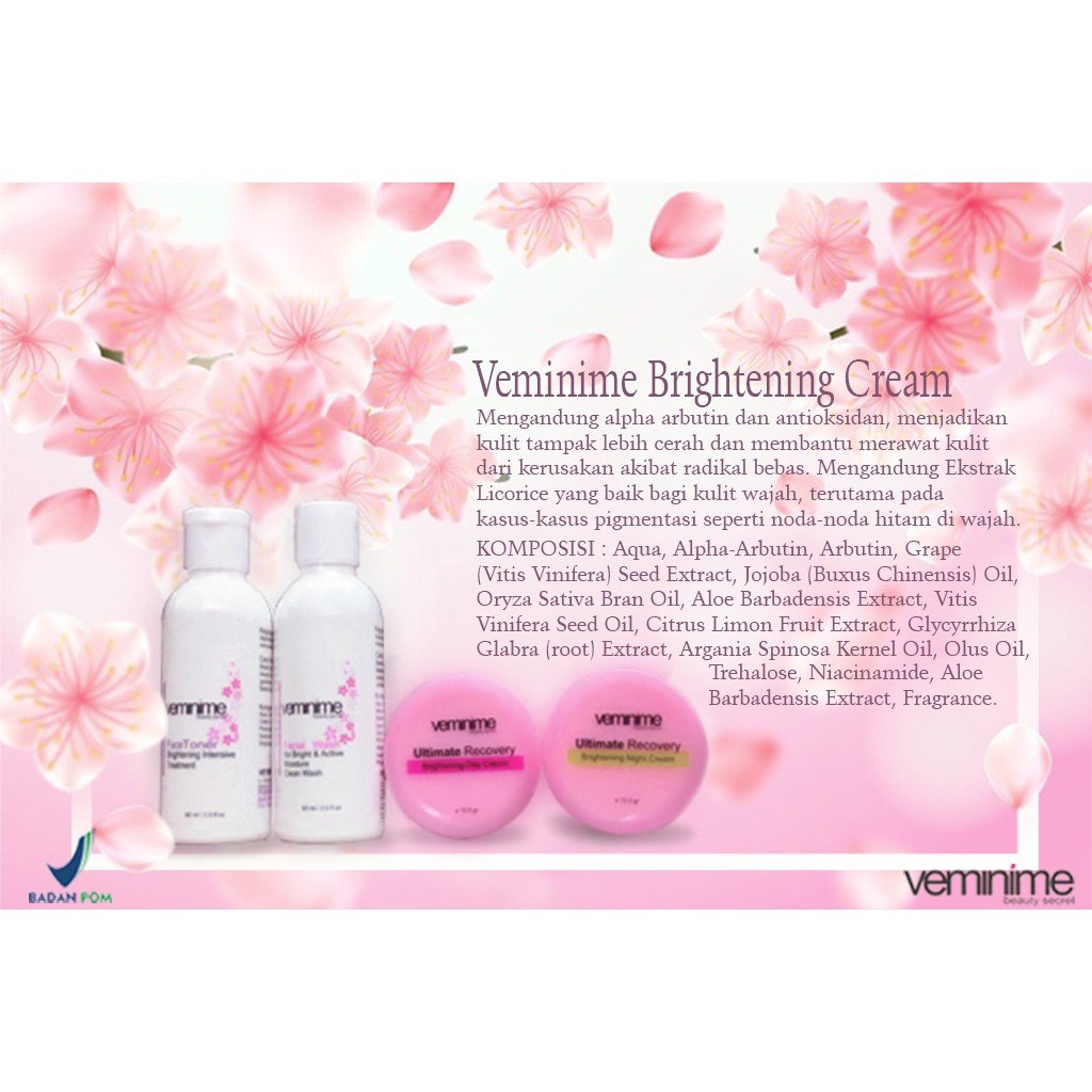 Veminime Brightening Cream "Paket"