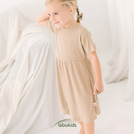 Labu Kids Short Sleeve Dress - Terusan Lengan Pendek Anak Dress Anak Perempuan Cewe Baby Girl