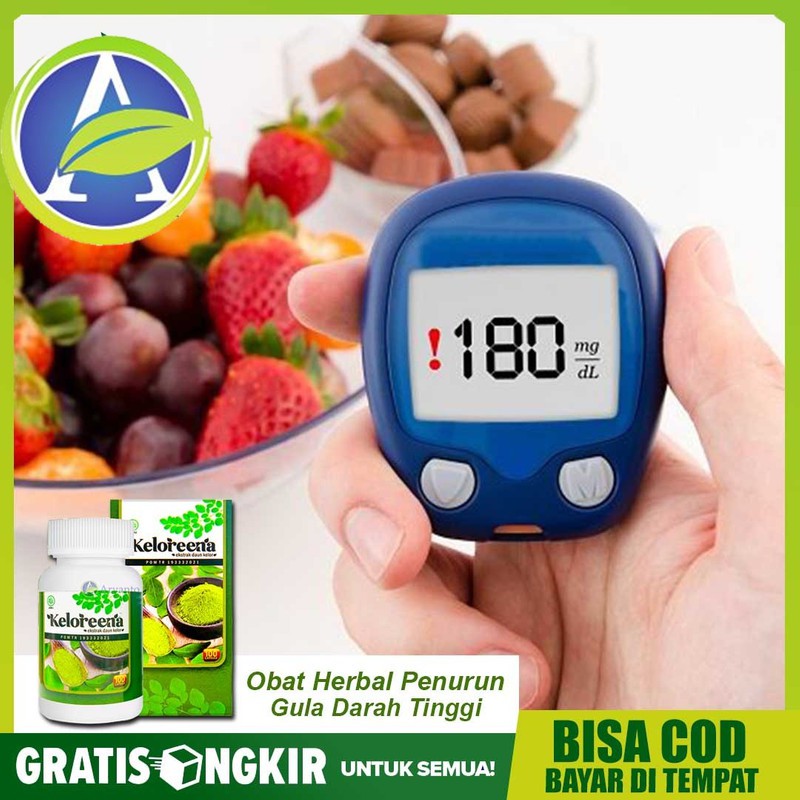 

Obat Penurun Gula Darah, Gula Darah Tinggi, Obat Gula Darah KELOREENA Kapsul 100% ASLI