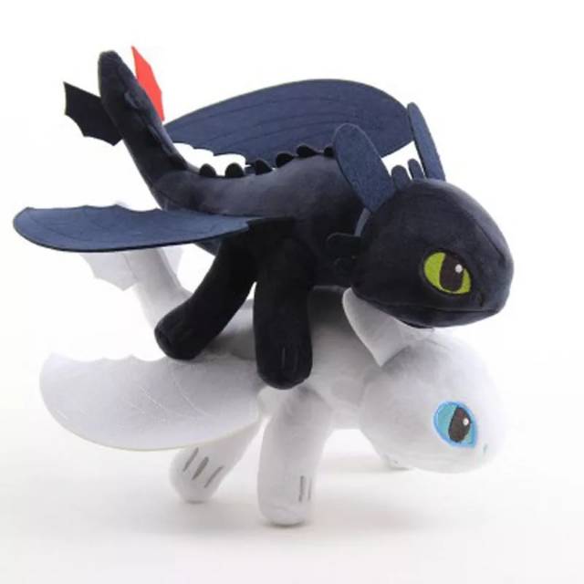 MOMBABY1 Boneka How To Train Your Dragon / Boneka Anak Plush Toys Toothless/Night Furry Boneka White Toothless