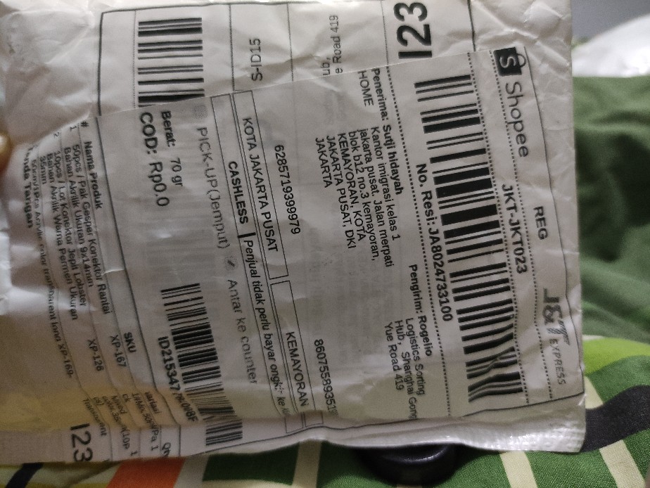 50pcs / Pak Gesper Konektor Rantai Bahan Akrilik Ukuran 9x14mm
