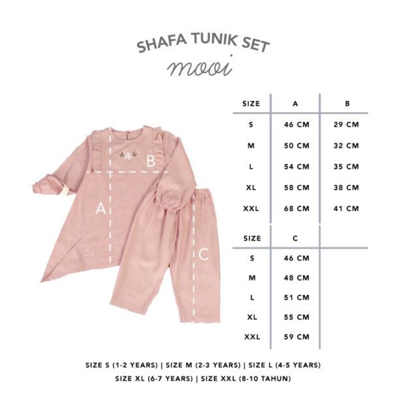 Mooi - Shafa Tunik Set