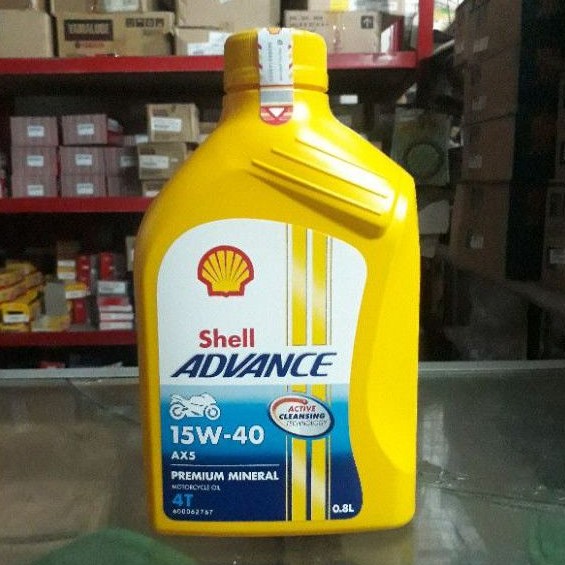 Oli Advance Shell AX5 15W/40 0.8L