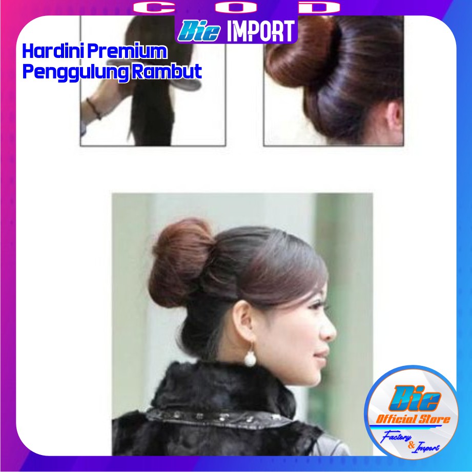 Hardini Ikat Rambut Pembetuk Rambut Set 7 Pcs Impor