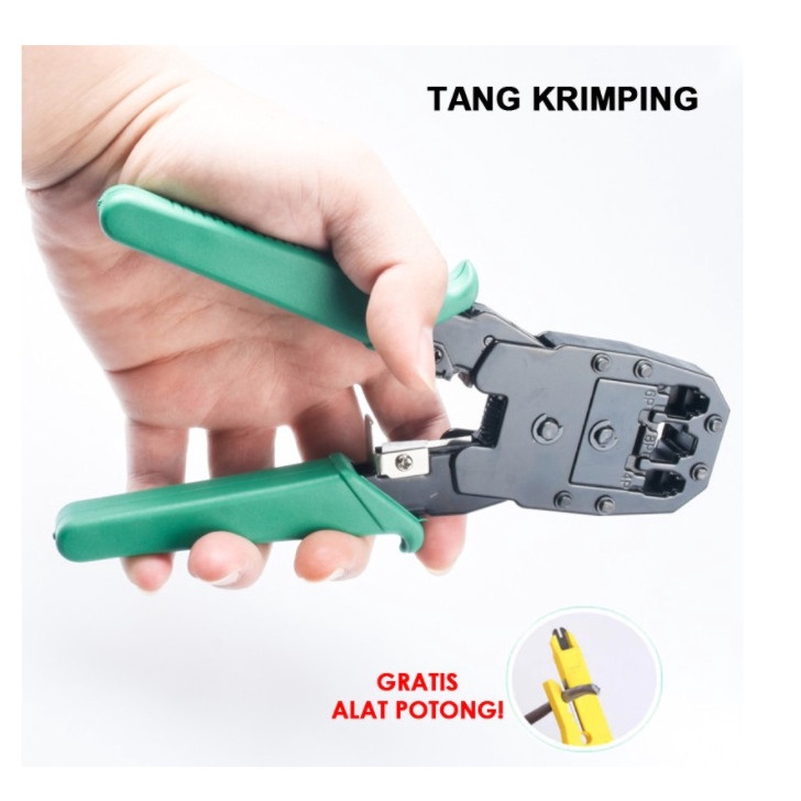 Tang Krimping Tools RJ 45 RJ 11 | Crimping Tool RJ45 RJ11 Pemotong Kabel Lan