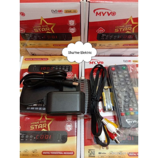 Set top box / MYVO DVB-T2 Tv Digital Receiver Bisa Youtube / Dongle Noise Wifi