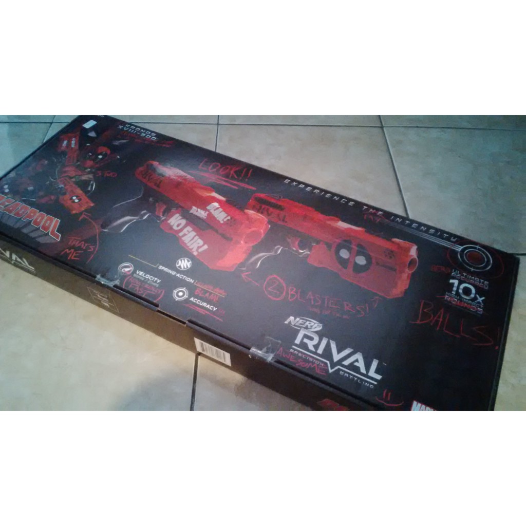 Pistol Mainan Nerf Rival Deadpool Kronos Dual Pack