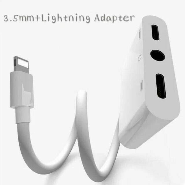 Splitter Adaptor Converter Lightning iphone 7 8 X Sambungan jack Audio