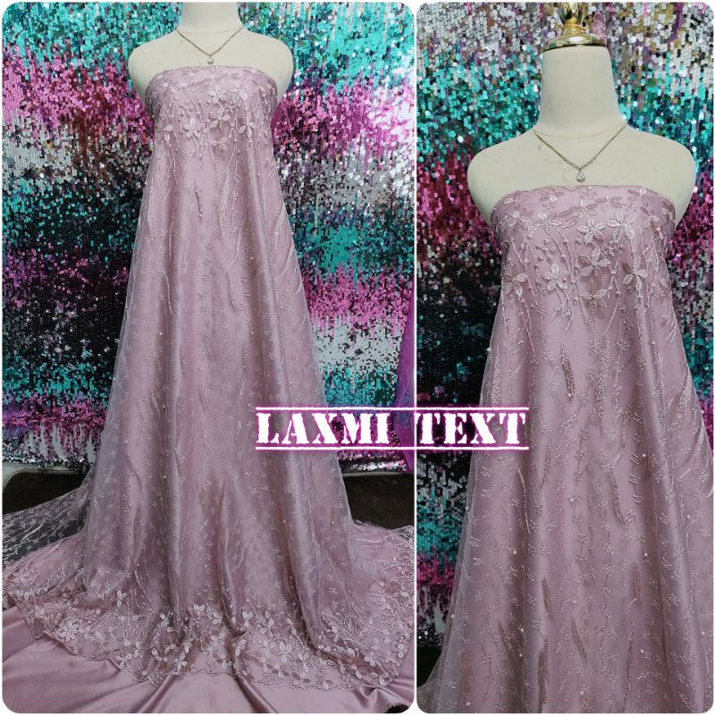 kain Tile akar renda / bahan Tulle akar renda / cocok untuk dress gaun seragaman dll TERMURAH