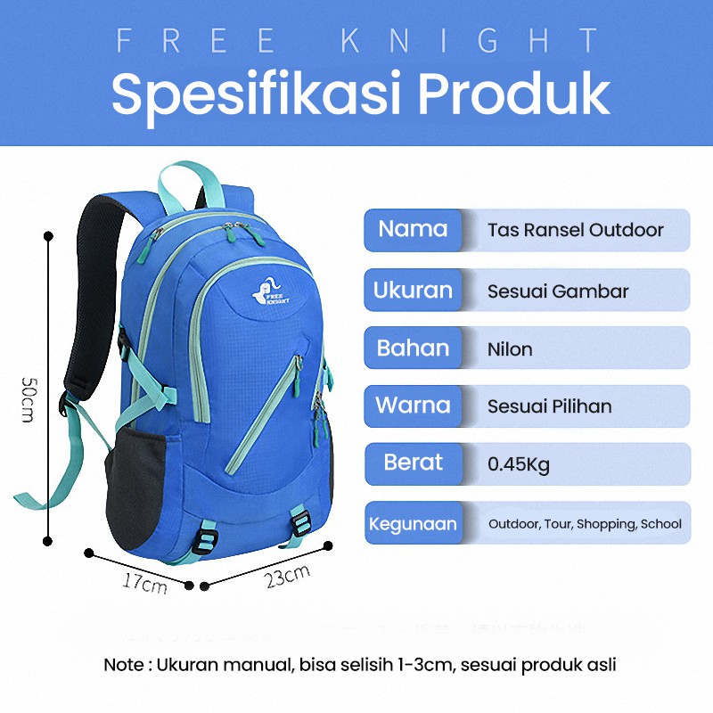 Highland Tas Ransel Pria Gunung Camping Outdoor Travel Hiking Backpack Daypack Pria Wanita TFK07