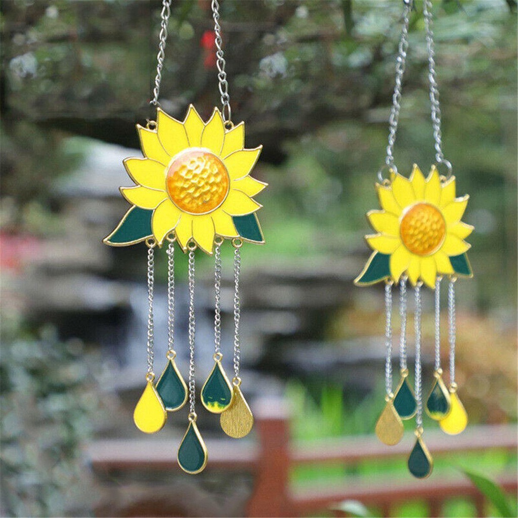 Populer Sunflower SunCatcher High Quality Dekorasi Rumah Indoor Outdoor Gantung SunCatcher