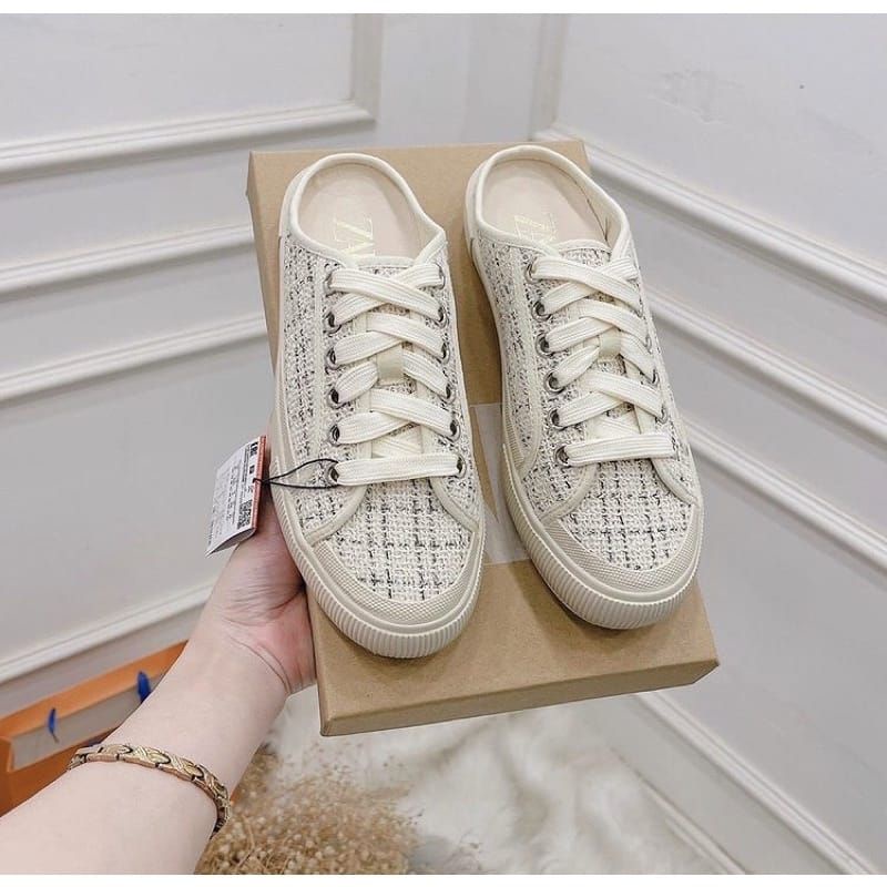 ZR sepatu wanita sneakers slipon | mules