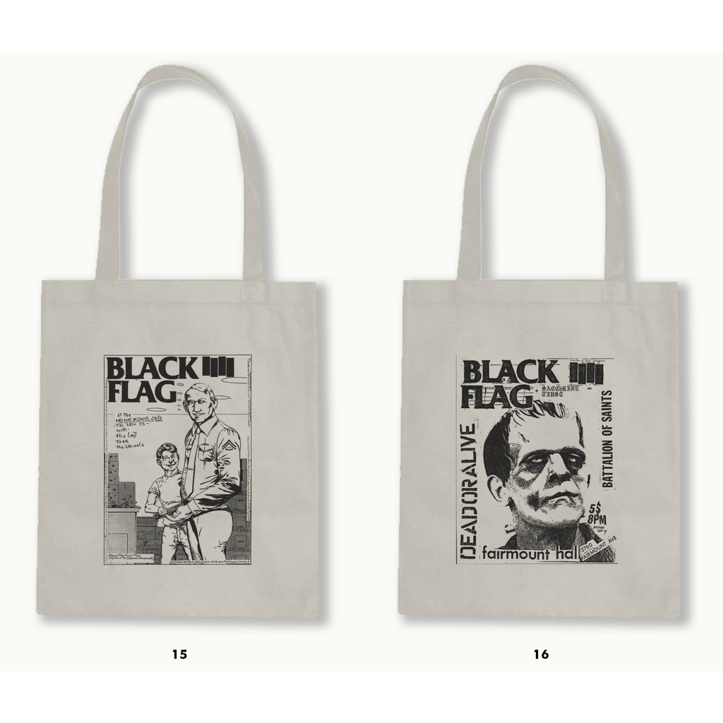 TOTE BAG BLACU  - BLACK FLAG .01