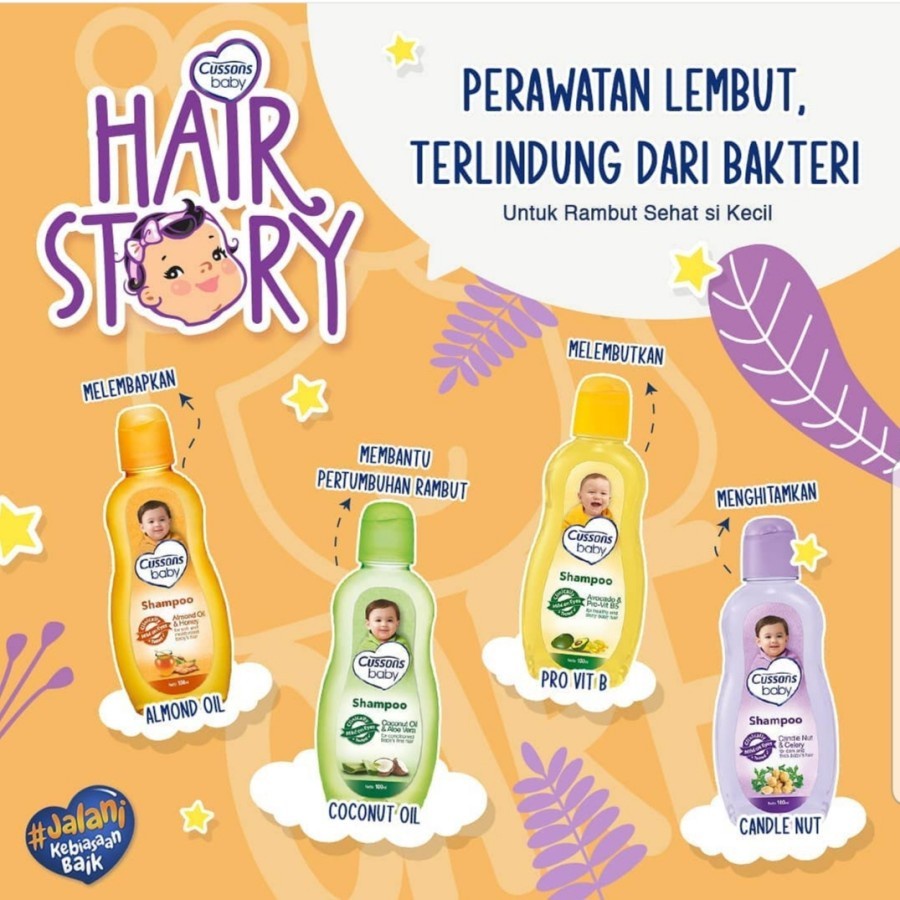 BPOM CUSSONS BABY SHAMPOO 100ML+100ML &amp; 50ML+50ML / CUSSONS SHAMPOO BAYI / SYE