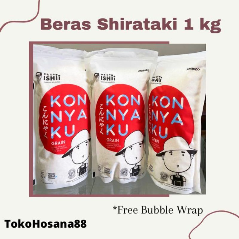 

Beras Shirataki Beras Porang 1kg | 5 kg | 20 kg | Mr.Ishii