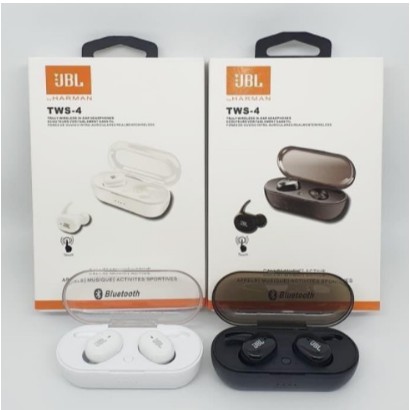 Headset Bluetooth - HEADSET BLUETOOTH WIRELESS JBL TWS 4 VERSI 5.0