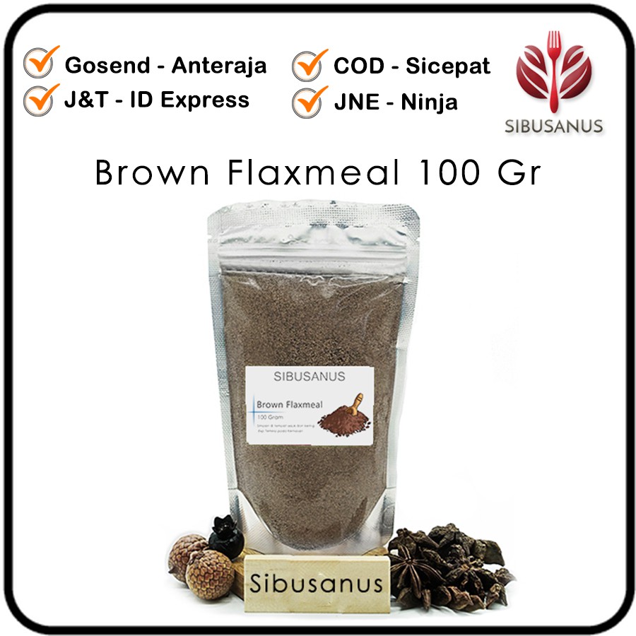

Brown Flax Meal 100 Gram - Flaxseed Halus 100gr - Bubuk Flaxseed 100Gr - Flax Powder