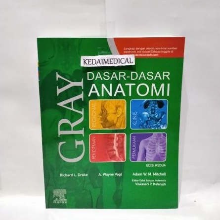 (ORIGINAL) BUKU GRAY DASAR-DASAR ANATOMI EDISI 2 FULL COLOUR