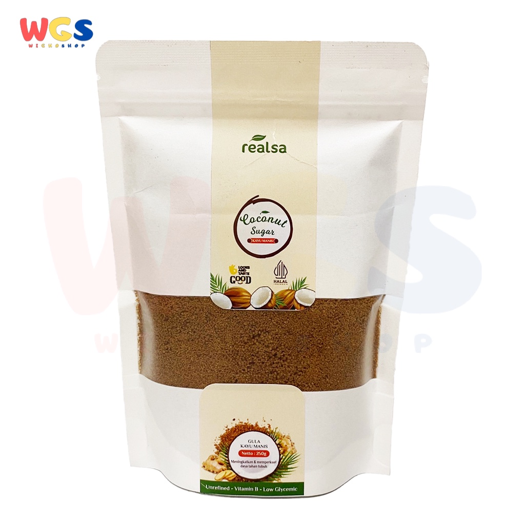 Realsa Organic Cinnamon Coconut Sugar 250g - Gula Aren Kayu Manis