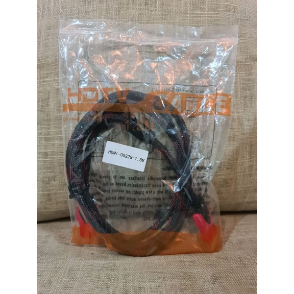 Kabel HDMI 1.5mtr Serat Jaring, Kualitas Bagus