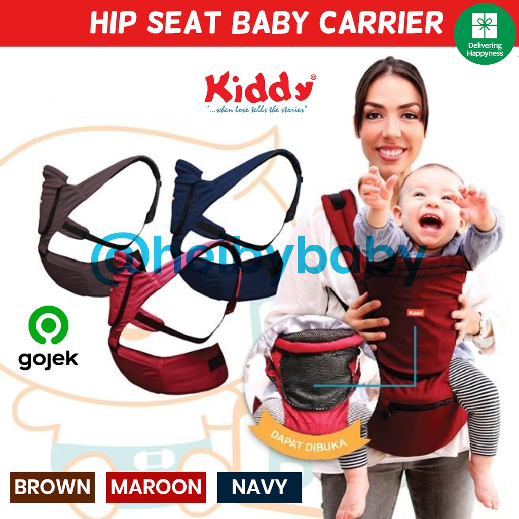 Kiddy Hiprest / Hipseat Baby Carrier / Gendongan Bayi 2 in 1