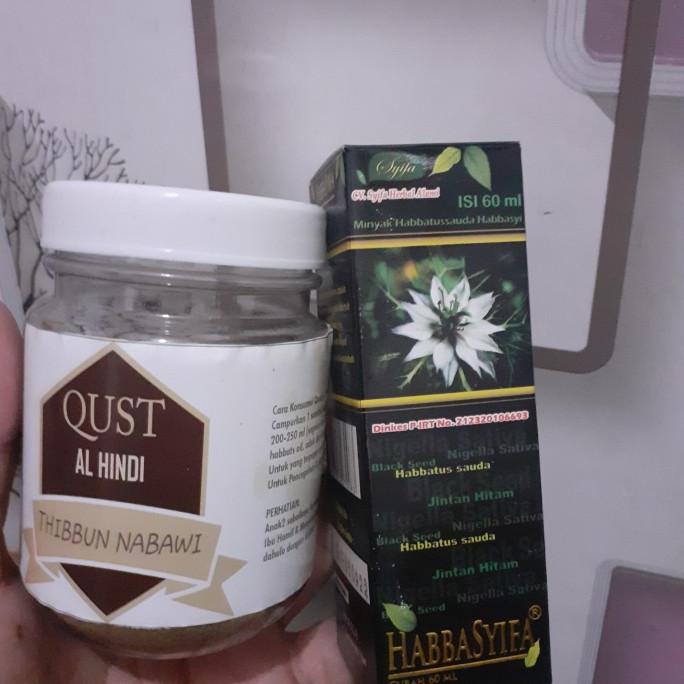 

qusthul hindi asli saudi + habbatussauda cair (paket lengkap qusthul)