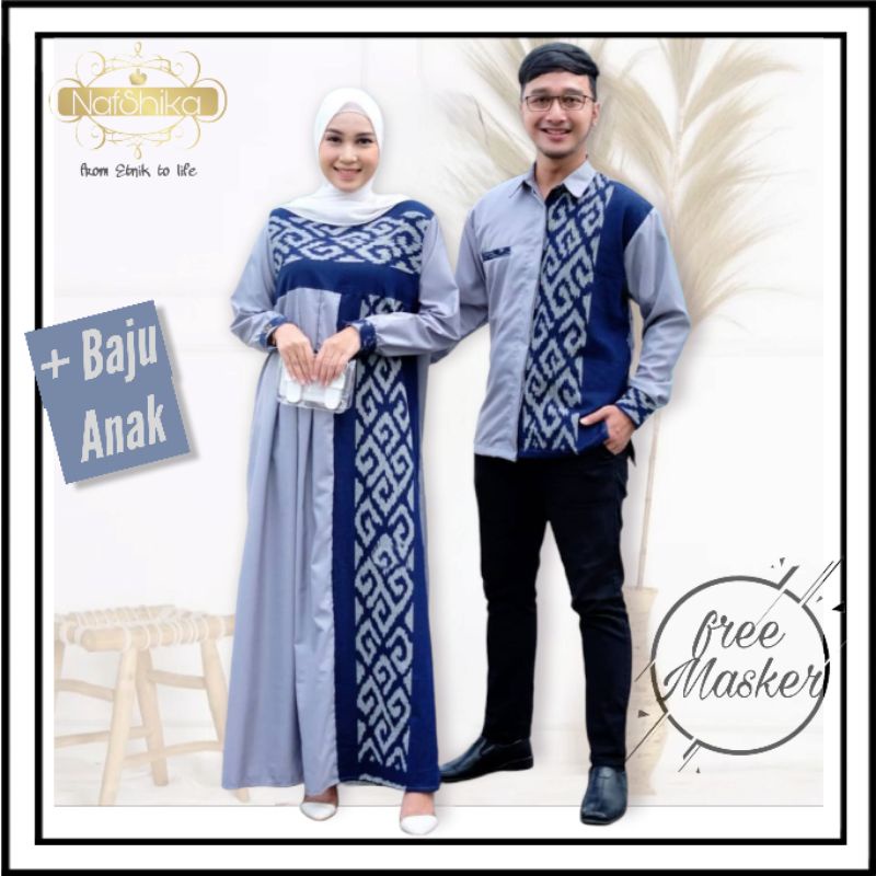 Tenun Couple - Baju Tenun Pasangan, Baju Tenun Kondangan, Baju Tenun Pasangan, Set Tenun Couple