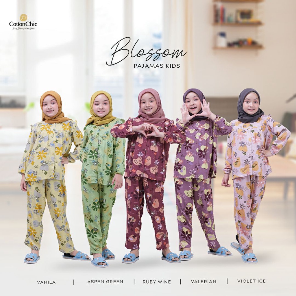 Blossom Pajamas Kids by CottonChic